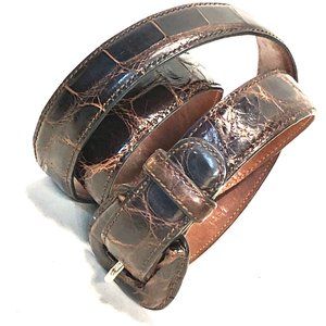 Neiman Marcus Italy Men's Genuine Alligator Belt